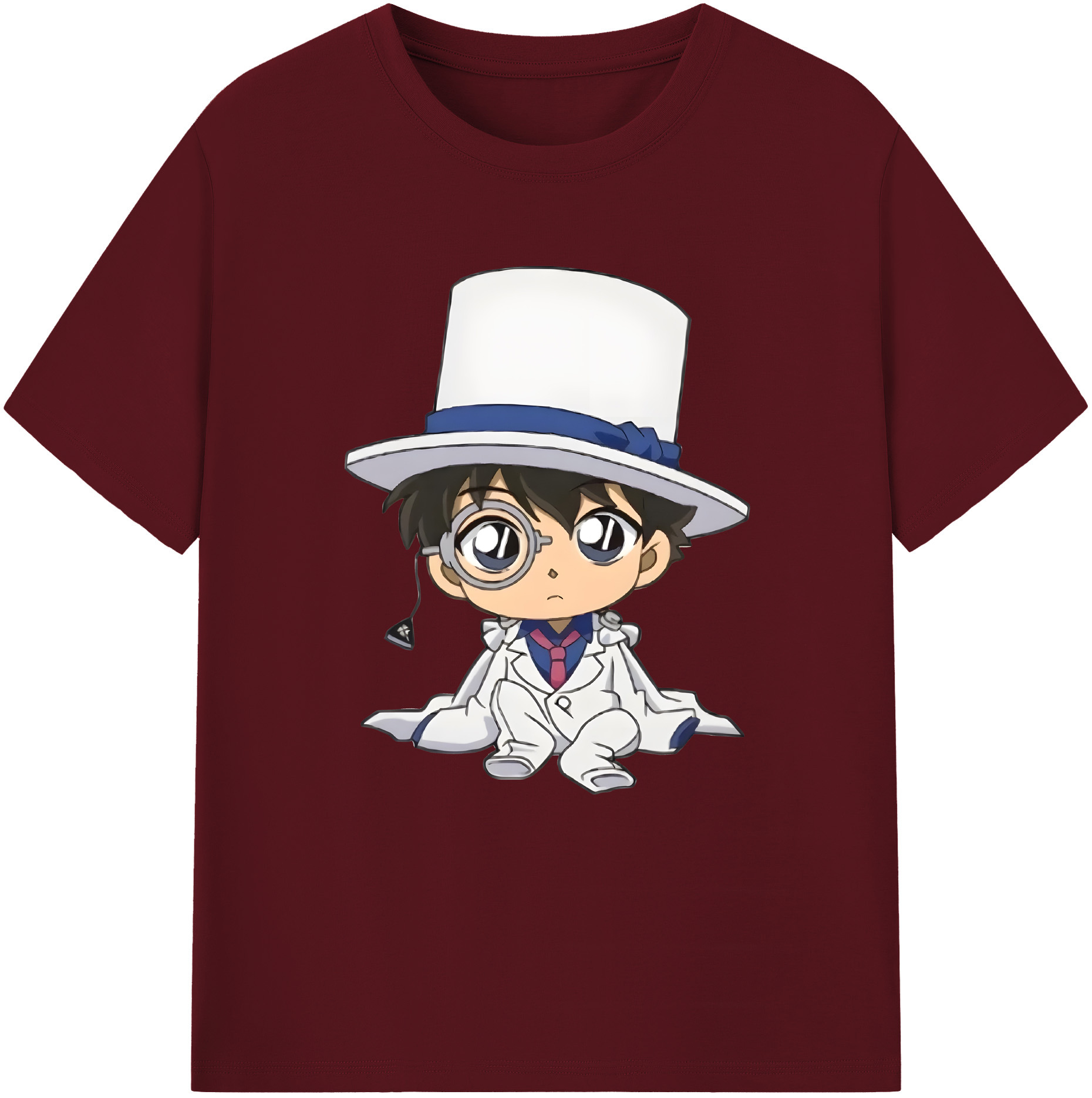 （画像用） 名探偵コナン くろば かいと Detective Conan Kuroba Kaito 綿100％半袖Tシャツ（フロントプリント）